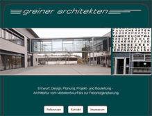 Tablet Screenshot of greiner-architekten.de